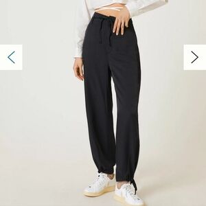 Anthropologie Tiny Heidi Blue Tie Waist Ankle Pants, Medium